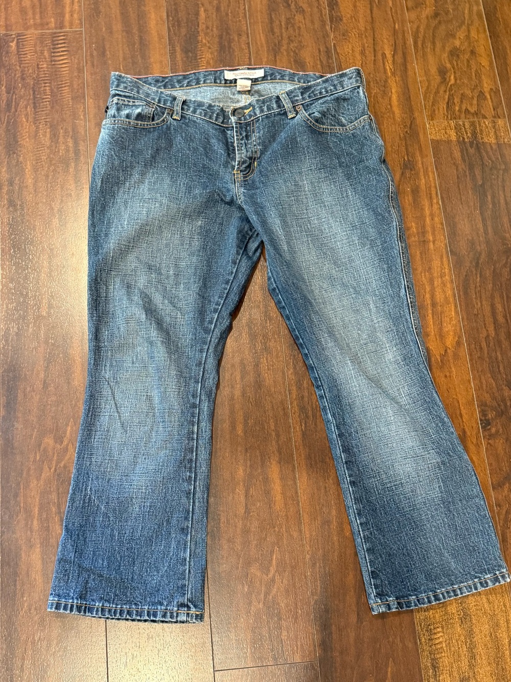 Abercrombie & Fitch iconic mid-2000s Y2K style, Women's Blue Denim Jeans 8